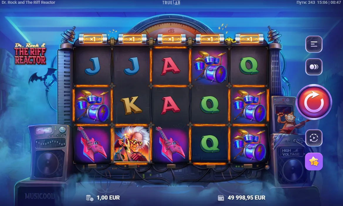 Dr. Rock  The Riff Reactor slot